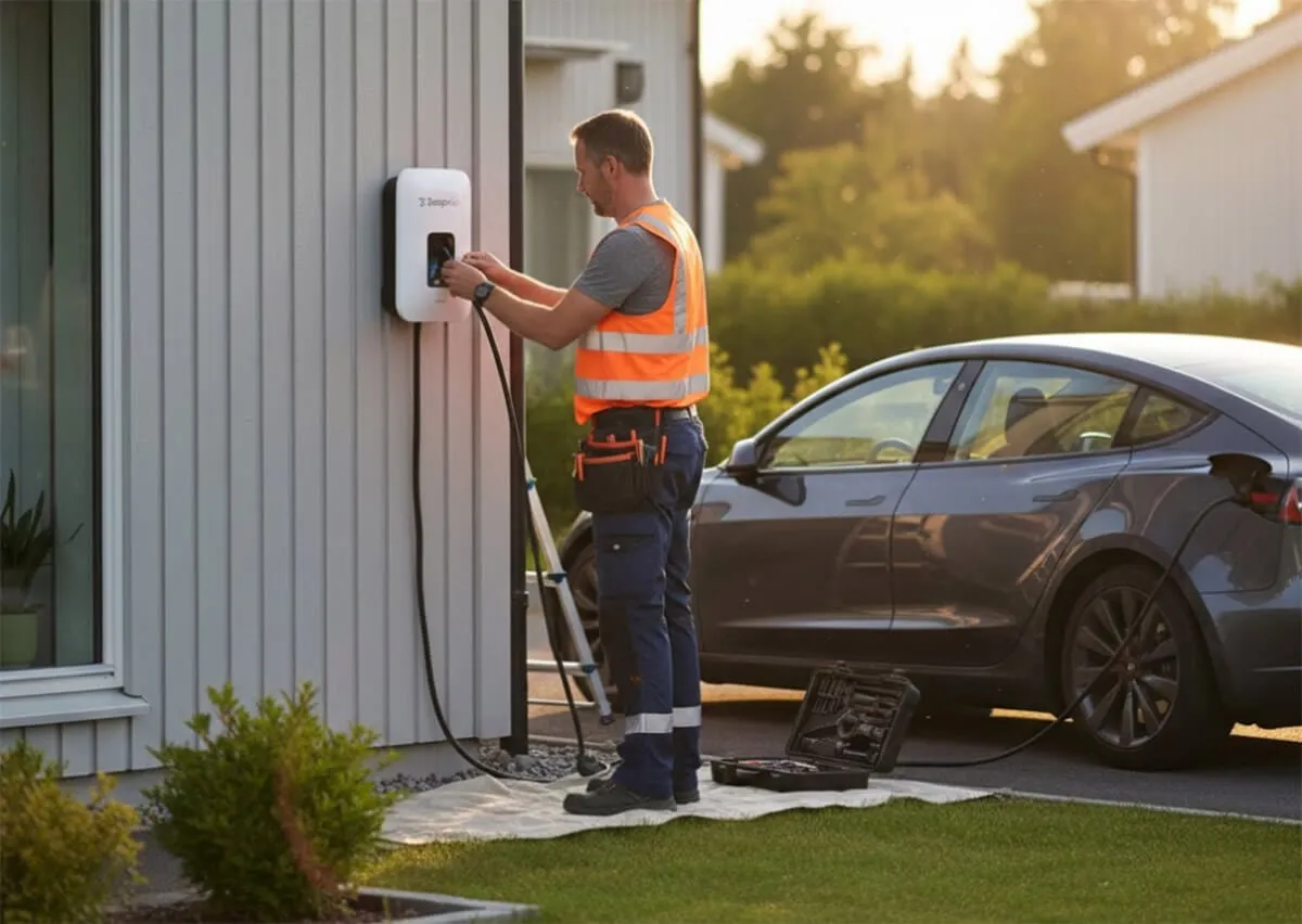 Så installerar du en laddbox hemma - Steg för Steg
